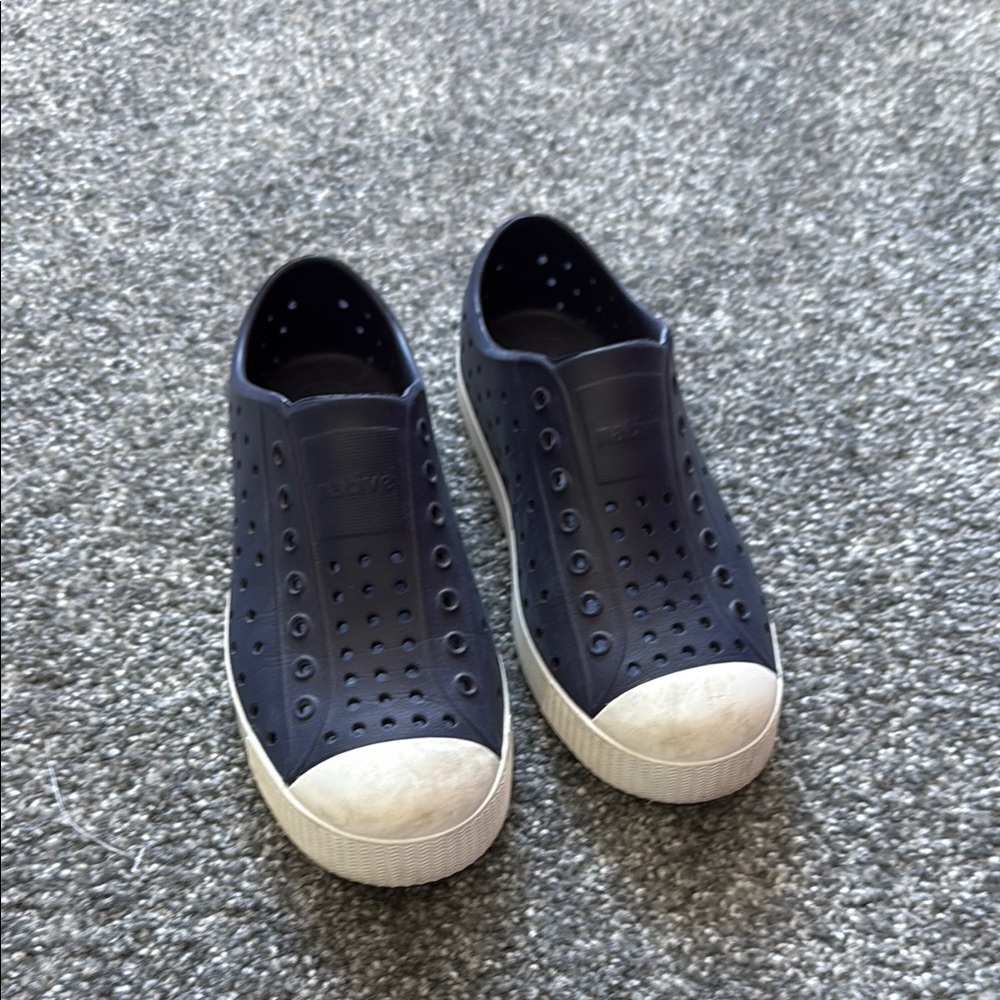 Native Shoes Navy Blue Slip-On Sneakers